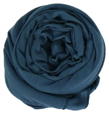 Immagine prodotto di Sciarpa/foulard da donna, 80 x 180 cm, blu, in poliestere, leggera e morbida