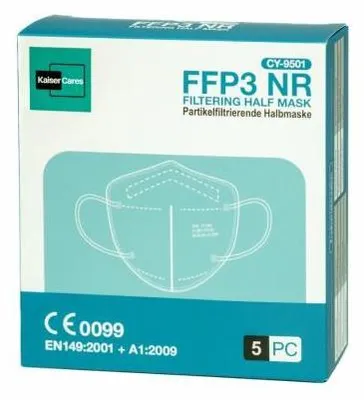Zdjęcie produktu dla Maska ochronna FFP3 NR Kaiser Cares, 5 sztuk w opakowaniu