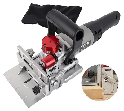 Produktbild von Lamello Tenonmaschine, 1150W Leistung, 11600 U/min Geschwindigkeit, 8-18mm Tiefeneinstellungen, 90° Winkelverstellung, 100mm Blattdurchmesser