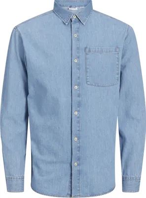 Produktbild von JACK & JONES Herren Jeanshemd Overshirt Longsleeve