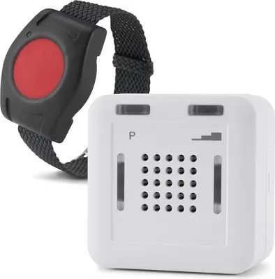 Image de ELDAT RS10 : appel d'urgence mobile avec émetteur d'appel d'urgence radio pour les soins à domicile, bouton d'appel d'urgence pour les personnes âgées, kit d'appel de soins