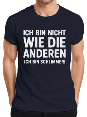 Immagine prodotto di Non come gli altri, io sono peggio, divertente regalo umoristico da uomo, Navy, 3XL
