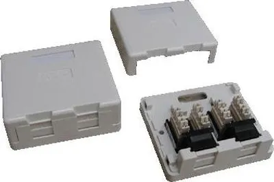 Immagine prodotto di DATACOM Dvojzásuvka CAT5E UTP na omítku (protiprachová)