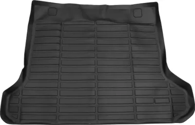 Produktbild von 1 Stk. Laderaummatte für den hinteren Kofferraum für Toyota Prado 5-Sitzer 2010-2023 Anti-Rutsch TPE Schwarz Kofferraum Gepäckstiefel Matte Flaches Gesicht Langstreifenmuster