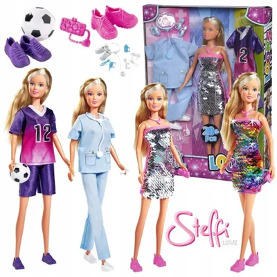 Produktbild von Simba Steffi Love Puppe 3-in-1 mit verschiedenen Outfits