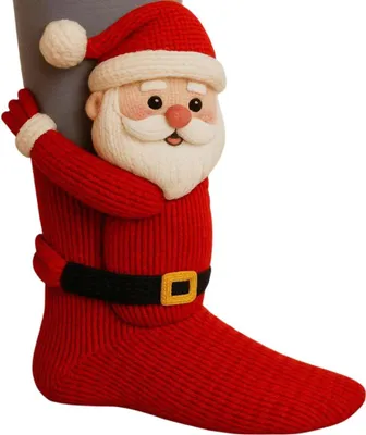 Obrázek produktu pro ASKSA 3D pletené ponožky se zvířaty Zvířecí ponožky Zimní teplé Hug Cosy ponožky Dámy Muži Vánoční ponožky, Otec Vánoc