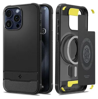 Produktbild von Spigen ACS06703, Cover, Apple, iPhone 15 Pro, 15,5 cm (6.12"), Schwarz
