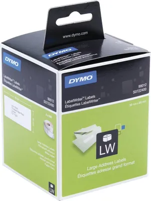 Zdjęcie produktu dla Duże etykiety adresowe Dymo LabelWriter, 2 rolki po 260 etykiet każda