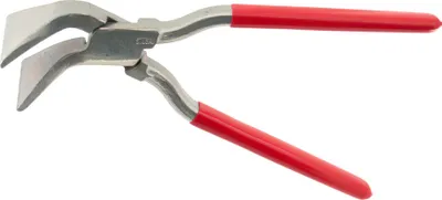 Produktbild von STUBAI Falzzange 45° gebogen, mit eingelegtem Gewerbe in Nirolook 60mm - 282151NR
