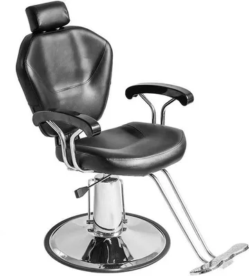 Produktbild von Famanu Friseurstuhl Hydraulisch - 360 Grad drehbar - Schwarz - 90x65x100 cm
