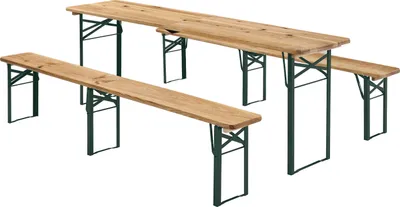 Obrázek produktu pro Zahradní set nábytku 200909, pivní set, z lakovaného jedlového dřeva, 220 cm
