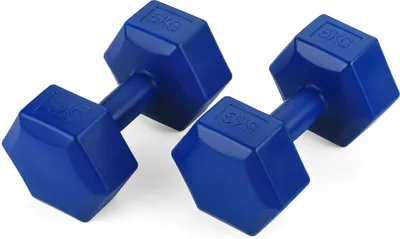 Produktbild von Sada činiek Gymtek® - 2x 5 kg činky - sada činiek na silový tréning, fitness, cvičenie - činky do domácej posilňovne