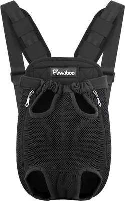 Produktbild von Haustier-Rucksack Hundetragetasche, verstellbare Beine Rucksack Tragetasche für Haustiere, tragbare Reisetasche, atmungsaktiv und bequem, speziell für kleine und mittelgroße Hunde, Katzen, Welpen - XL Schwarz