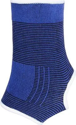 Produktbild von Blaue elastische Knöchelbandage Universalgröße zur präventiven Knöchelstabilisierung