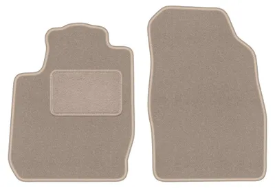 Produktbild von Velours-Fußmatten Vorne für Ford StreetKa 2003-2006 (Cabrio) – 2-tlg, Beige, passgenau – Wielganizator LUX