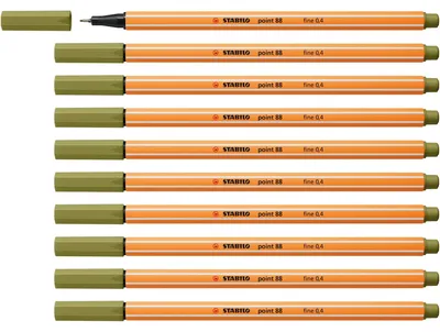 Immagine prodotto di Stabilo - Fineliner Point 88/37 f Moddergroen | 1 pezzo | 10 pezzi