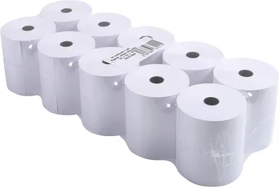 Produktbild von Exacompta 7670120V 10er Pack Kassenrollen, 1-lagig Offset(holzfrei) standard, Br