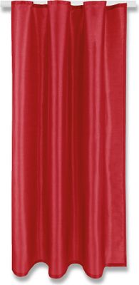 Gardine Alessia blickdicht mit Kräuselband, Maße: 140x175cm, Farbe: Rot