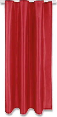 Produktbild von Gardine Alessia blickdicht mit Kräuselband, Maße: 140x145cm, Farbe: Rot