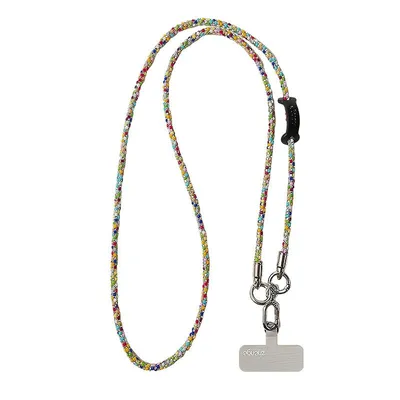 Produktbild von Handykette mit Glitzerperlen, bunte Handy Halskette, abnehmbare Smartphone Trageschlaufe