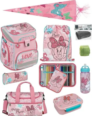 Produktbild von DISNEY MINNIE MAUS Schulranzen Scooli EasyFit 10-teiliges Set mit Sporttasche und Schultüte
