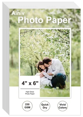Zdjęcie produktu dla 50 arkuszy błyszczącego papieru fotograficznego, format 15x10 cm, gramatura 230 g/m²