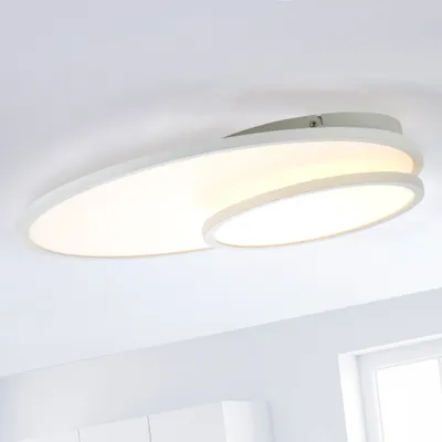 Produktbild von BRILLIANT dekoratives LED Panel BILITY | easyDim Deckenlampe in weiß mit schwenkbarem Element | 36W 3600 Lumen 3000 Kelvin | Metall/Kunststoff
