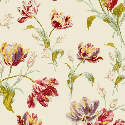 Produktbild von Laura Ashley Vliestapete Papageientulpen 1000x52cm