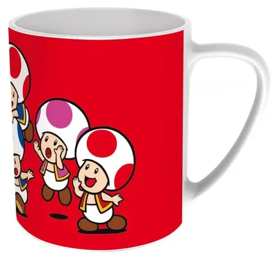 Produktbild von Super Mario Toad Family Tasse, 325 ml, Keramik, Geschenkbox