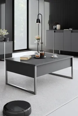 Image de Skye Decor, Luxe - Anthracite, Silver, Couchtische, Anthrazit, 90 x 40 x 60 cm