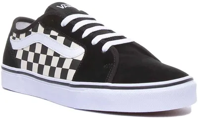 Produktbild von Vans Atwood Jugendliche schnüren Freizeittrainer in Schwarz Weiß (35; Schwarz-Weiss)