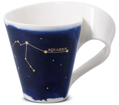 Produktbild von Villeroy & Boch NewWave Stars Becher mit Henkel Wassermann / Aquarius 300ml