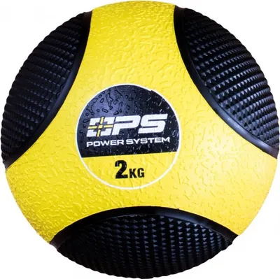 Image de Power System Medicine ball 2 kg noir jaune