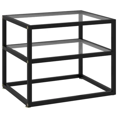 Image de Table console Transparent 50x40x40 cm Verre trempé