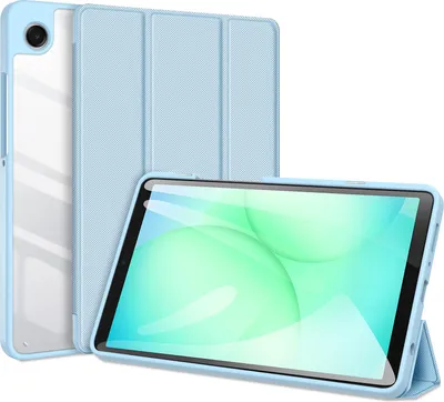 Produktbild von Samsung Galaxy Tab A11 / Tab A9 Hülle - Dux Ducis Toby Tri-Fold Ständer Klapphülle mit Schlaf/Wach-Funktion - Blau