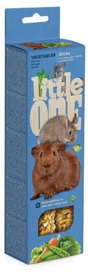Imagen del producto de Littleone Sticks para verduras, India, conejos, chinchillas, 8 unidades de 120 g