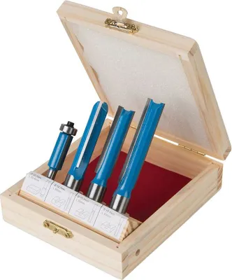 Produktbild von Küchenbau Fräser Set 4-tlg. 1/2 Zoll / 1/4 Zoll