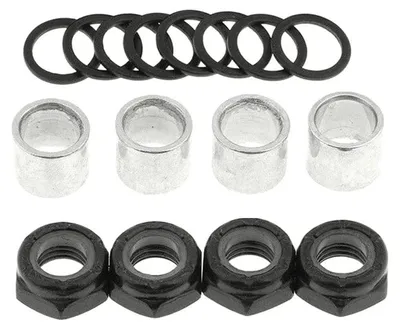 Produktbild von Skateboard Truck Speed Kit Achse Unterlegscheiben Muttern Abstandshalter 2 Sets Eisen