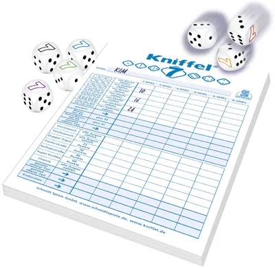 Immagine prodotto di Schmidt Spiele Klein & Fein Kniffel 7, Würfelspiel, Gesellschaftsspiel, ab 8 Jahren, 49436
