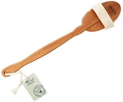 Produktbild von Croll & Denecke Badebürste mit Rosshaarborsten und mit Stiel, 1 Stück (1er Pack)