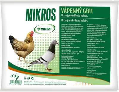 Productafbeelding van Minerale voer MIKROS: kalkgrit voor pluimvee en duiven, 3 kg