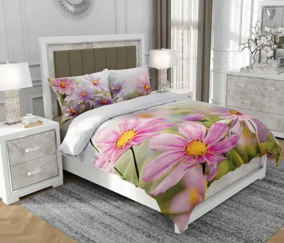 Obrázok produktu pre Obliečky 140x200 cm + 2x70x80 cm, 3-dielna súprava, 100% bavlna (bavlnený satén), zips, viacfarebná - SOVIO | So.0204