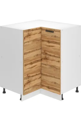 Produktbild von Belini Unterschrank Küche, Küchenunterschrank 90 cm Breite. SNP Küchenunterschrank ohne Arbeitsplatte. Eckschrank Küche mit 1 Tür, Wotan-Eiche
