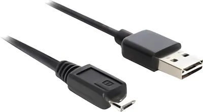 Zdjęcie produktu dla DeLOCK 0.5m, USB2.0-A/USB2.0 Micro-B, 0,5 m, USB A, Micro-USB B, USB 2.0, Męska/Męska, Czarny