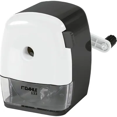 Produktbild von Dahle 00133-02036, Manueller Bleistiftspitzer, Schwarz, Weiß, Kunststoff, 1,15 cm