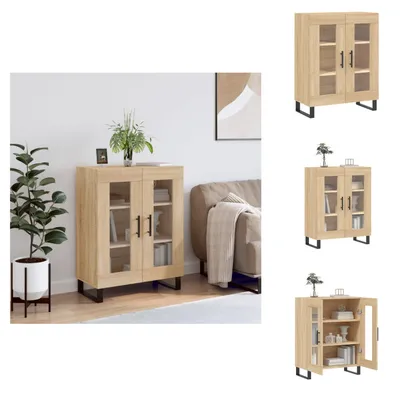 Immagine prodotto di vidaXL Credenza Sonoma-quercia 69,5x34x90 cm materiale a base di legno - Credenze