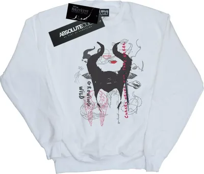 Produktbild von Disney - "Mistress Of Evil Growing Wild Horns" Sweatshirt für Herren BI36359 (M) (Weiß)