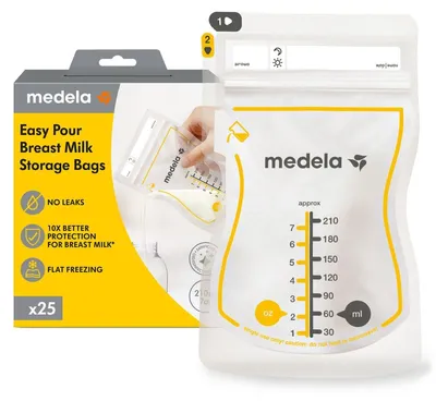 Immagine prodotto di Medela Easypour sacca per latte materno 210 ml 25 pz