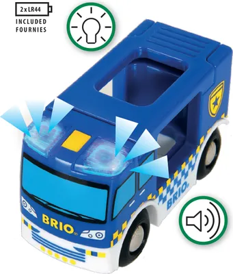 Produktbild von BRIO Polizeiwagen mit Licht und Sound; 33825