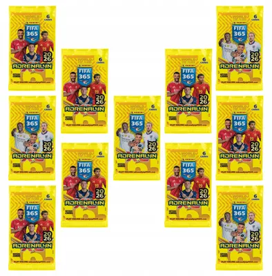 Obrázok produktu pre Fifa 365 2026 Adrenalyn Xl Panini Football Cards – Pack Of 10 + 1 Free